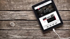 A Honda generator powers a tablet 